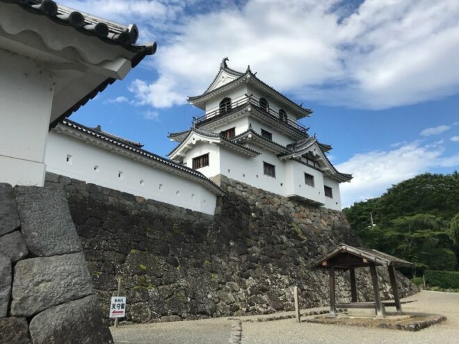 Die Burg Shiroishi in Miyagi.