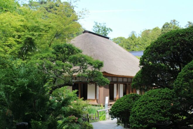 Das Ungai Restaurant ist umgeben vom Garten des Entsuin Tempels.