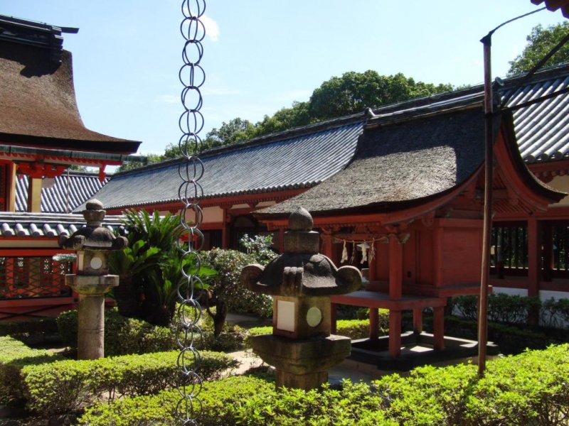 Ehime - Top 10 Attraktionen 8 Der Isaniwa Schrein befindet sich nahe des Dogo Onsen.