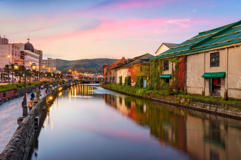 Hokkaido - Top 10 Attraktionen 7 Der malerische Otaru Kanal in Hokkaido.