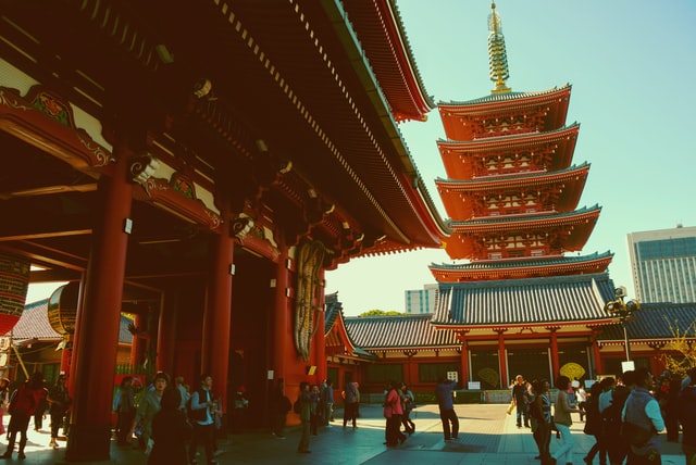 Sensoji Tempel in Asakusa, Tokyo.