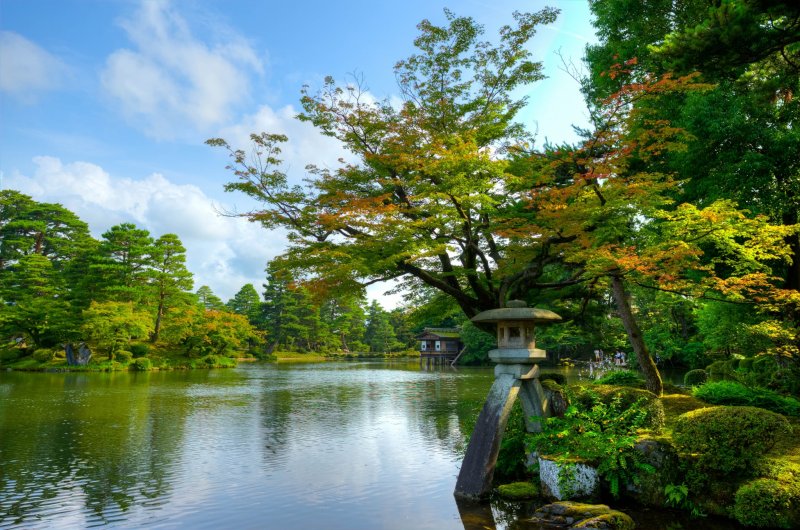 Kenrokuen Garten in Kanazawa.