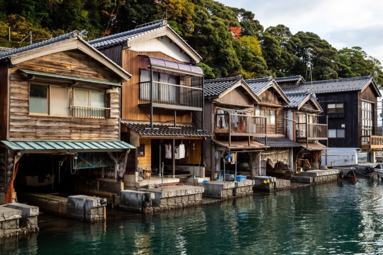 Fischerhütten in Ine, Kyoto.