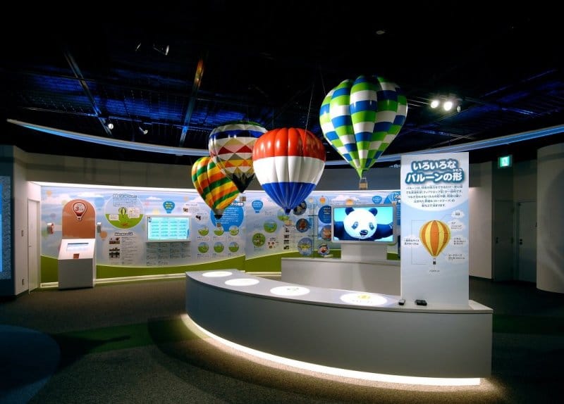 Im Inneren des Saga Balloon Museums.