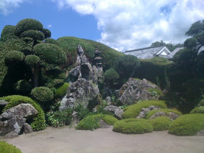 Einer der berühmten "trockenen Gärten" im Chiran Samurai Distrikt.