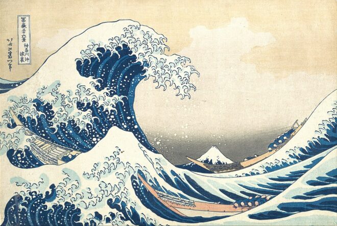 Die große Welle von Hokusai