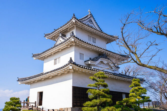 Die Burg Marugame in Kagawa