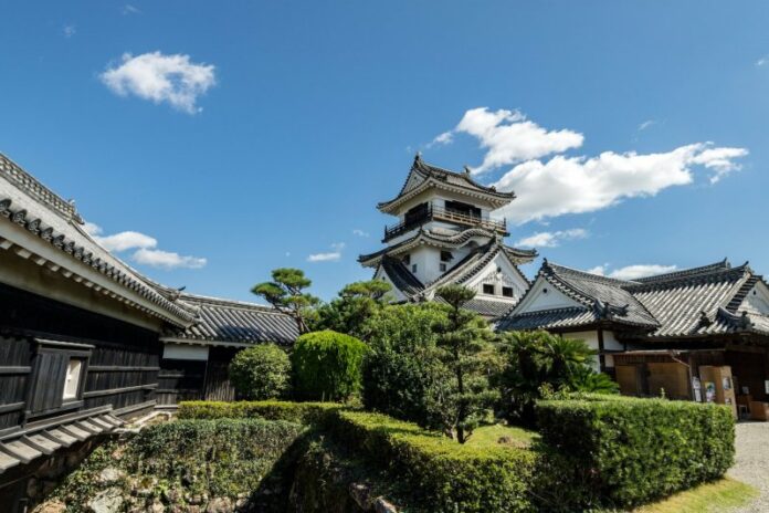 Die Burg Kochi auf Shikoku