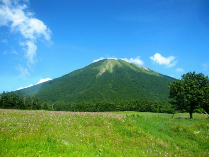 Der Berg Daisen in Tottori.