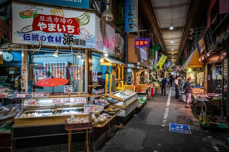 Der charmante Tanga Markt im Herzen von Kitakyushu.